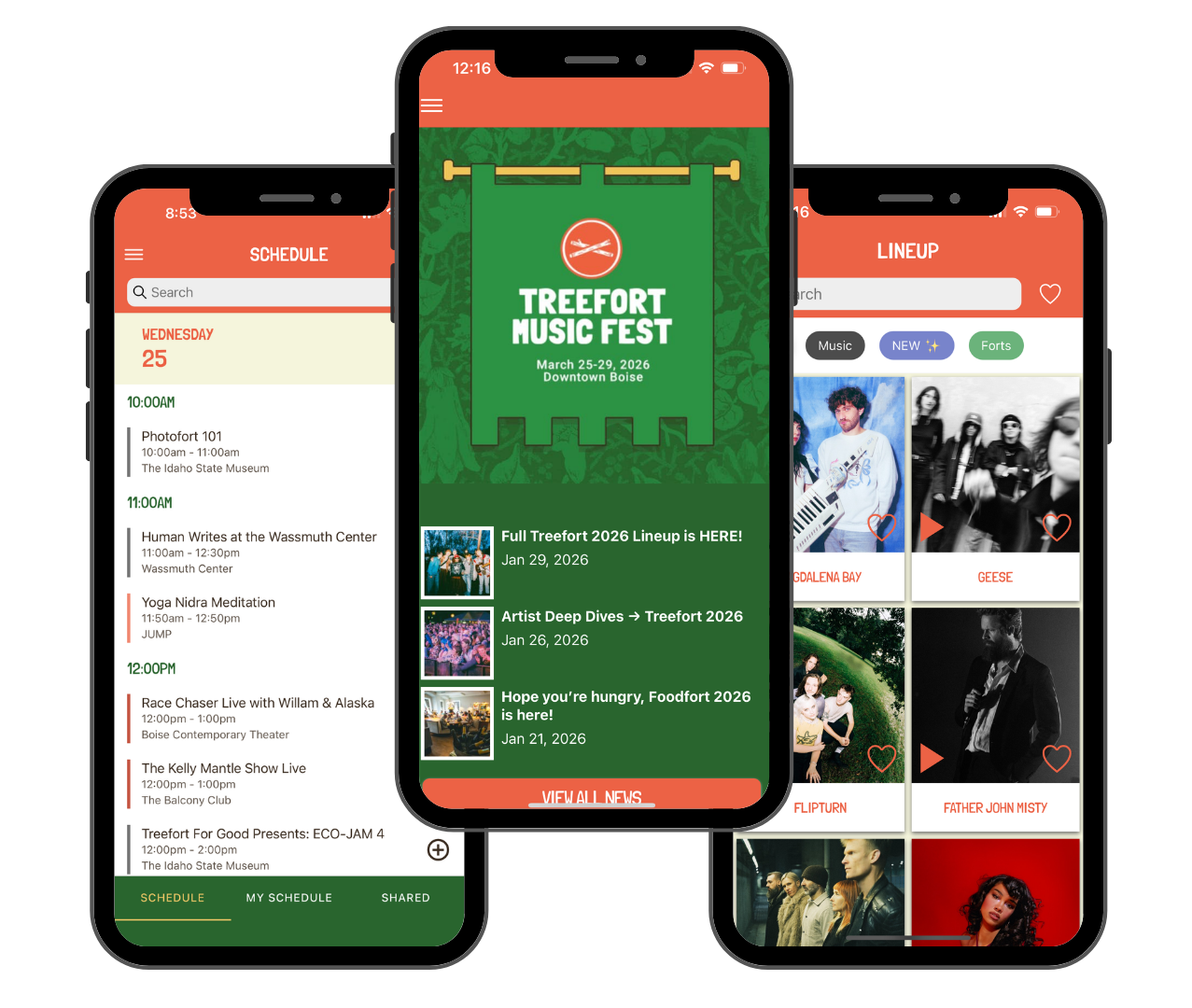 Treefort Music Fest mobile app